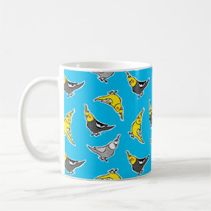 Mug Cartoon Cockatiels Motif