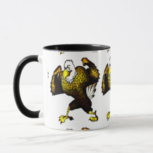 Mug Cartoon Combattre l'aigle