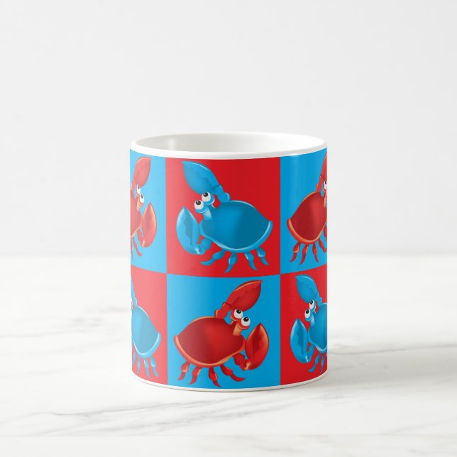Mug Cartoon crabe mosaïque (Centre)