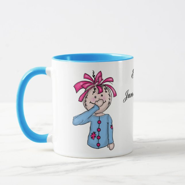Mug Cartoon de la première poupée de cerf de bébé pers (Gauche)