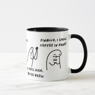 Mug Cartoon de l'amoureux du café mignon