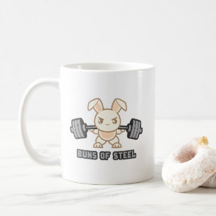 Mug Cartoon De Lapin D'Entraînement - Buns D'Acier, An