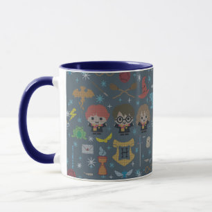 Mug Cartoon Harry Potter Cross-Stitch Collage