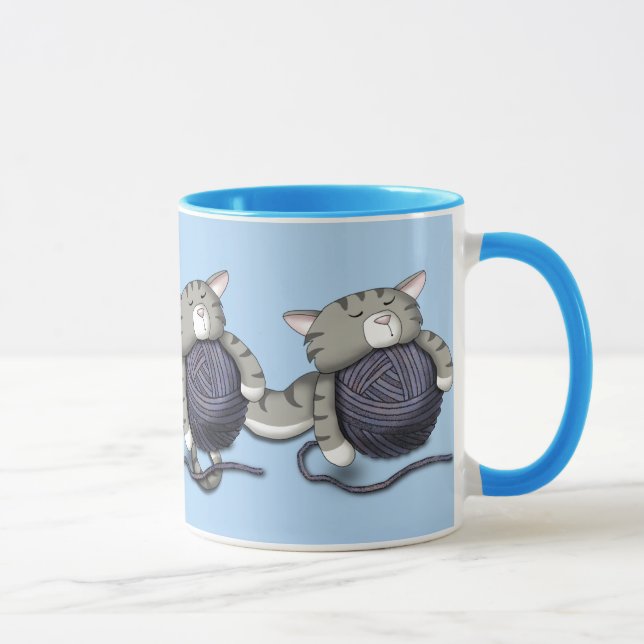 Mug Cartoon Kitty avec boule de fil (Droite)