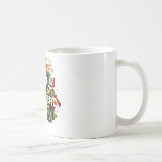 Mug Cartoon Soccer 2026 Trophy – Fun Football Cup Desi (Droite)