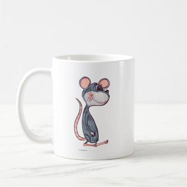 Mug Cartoon Souris Rodent Pal Caractère Marqueur Art (Gauche)