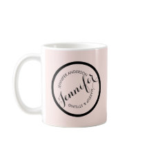 Cartouche vintage en cercle logo maquillage et bea