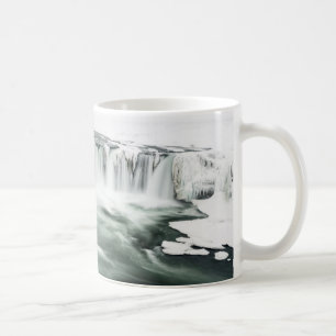 Mug Cascade de Godafoss, hiver, Islande