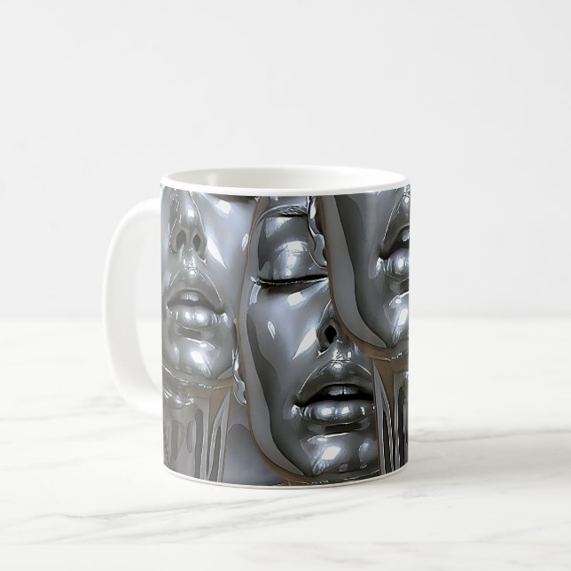 Mug Cascade de visages Chrome (Devant gauche)