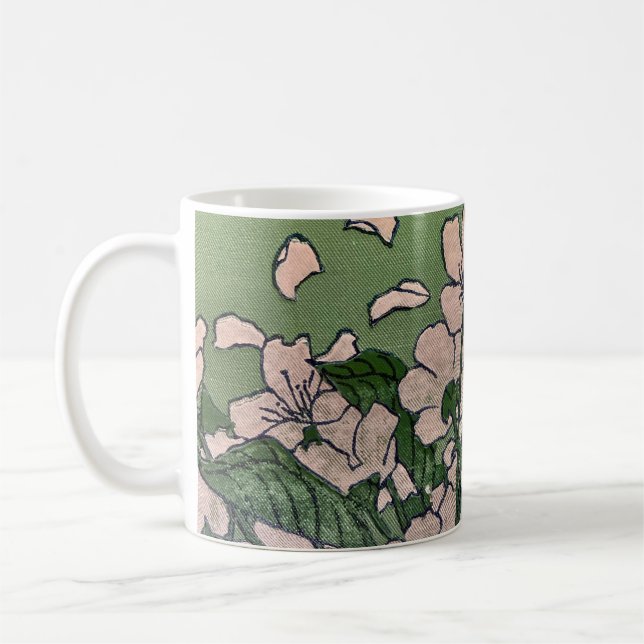 Mug Cascade en fleurs roses (Gauche)