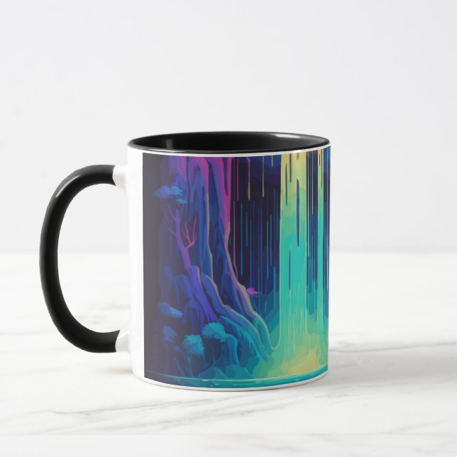 Mug Cascade magique, sérénité captivante (Gauche)