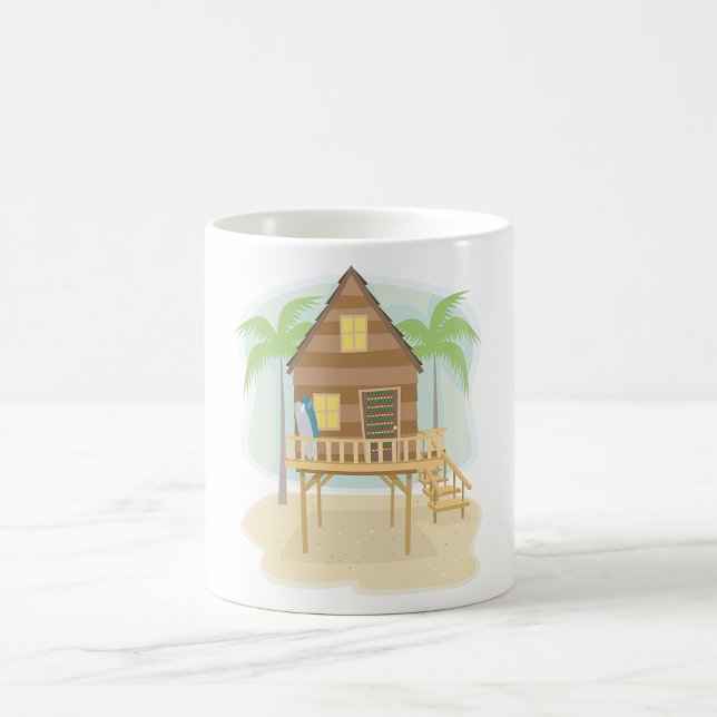 Mug Case de plage tropicale planches de surf et palmie (Créateur téléchargé)