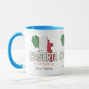 Mug Caserta Italie Rétro Campanie Carte Souvenir Vinta
