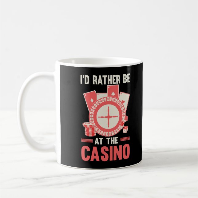 Mug Casino Gambler Funny Poker Roulette amant (Gauche)