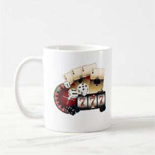Mug casino, vegas, poker, jeu, adulte