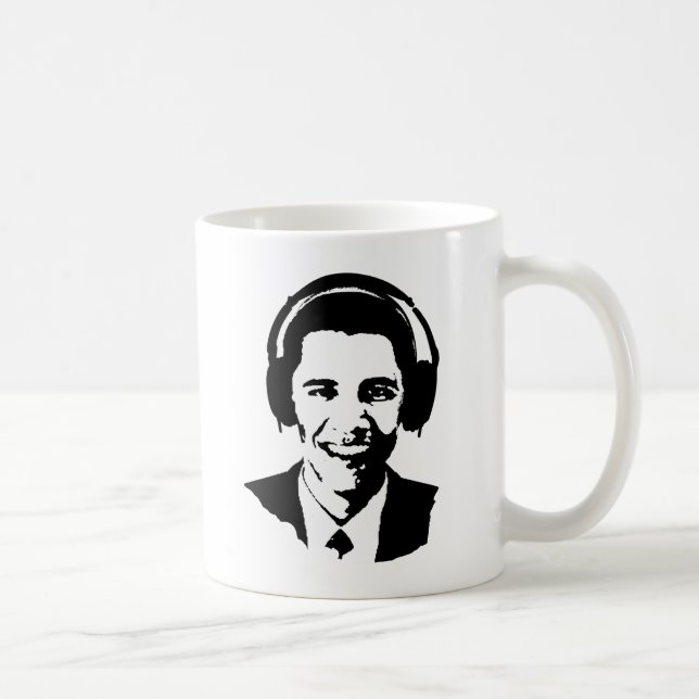 Mug Casque audio Barack Obama (Droite)