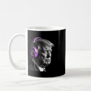 Mug Casque de Donald Trump Drôle Président Dj Art 
