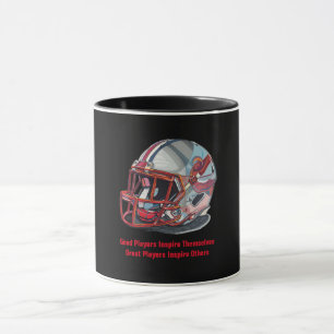 Mug Casque de football Pop Art de bons joueurs inspira