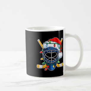 Mug Casque de hockey sur glace de Noël Santa Xmas Homm
