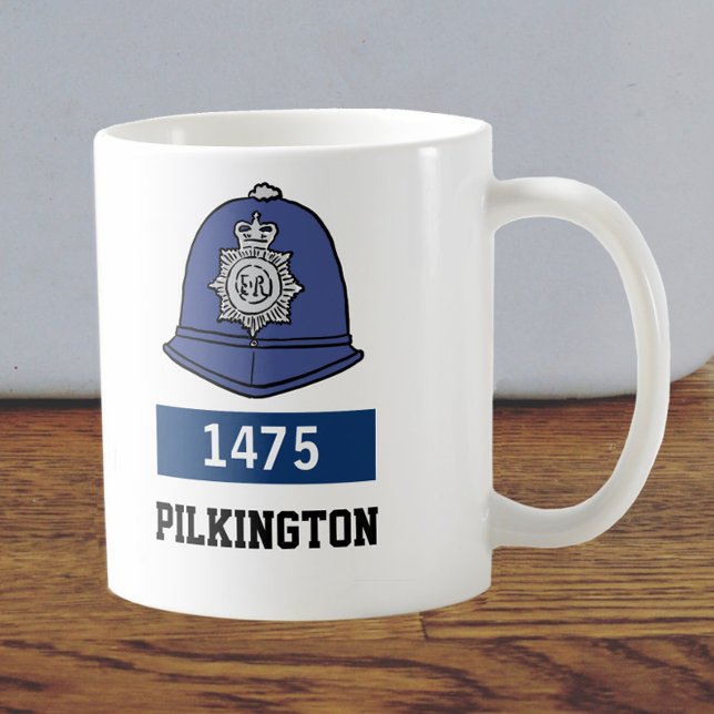 Mug Casque du gendarme de la police britannique - Ajou (Créateur téléchargé)