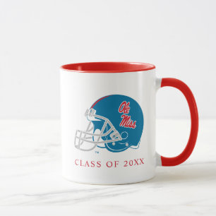 Mug Casque Ole Miss Football   Bleu clair