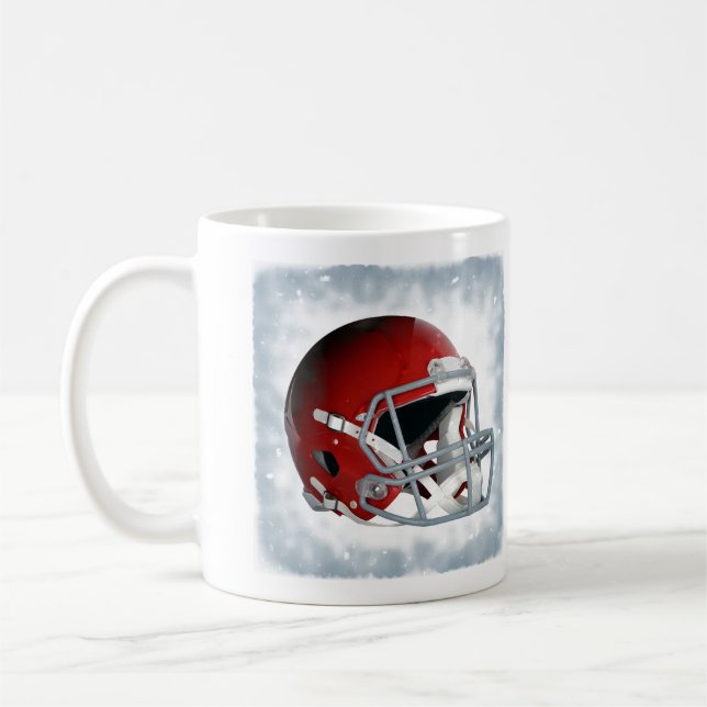 Mug Casque rouge de football (Gauche)