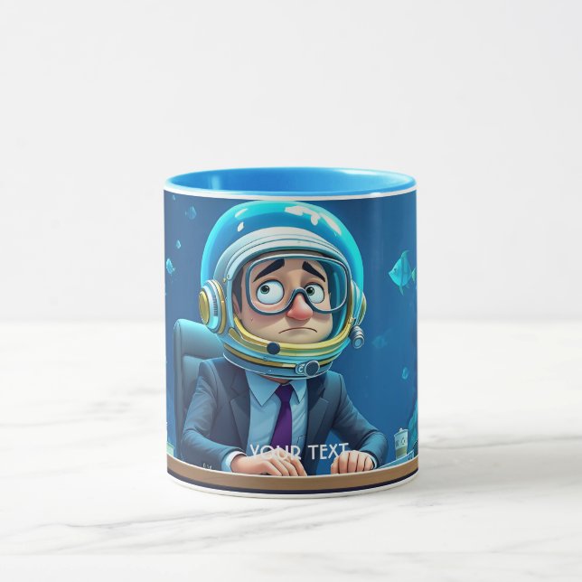 Mug Casque sous-marin du commis d'Imaginaire (Centre)
