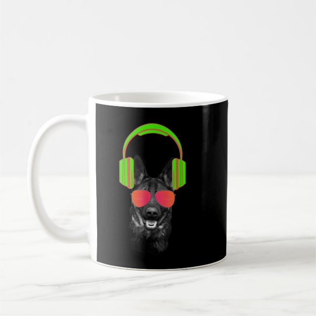 Mug Casques DJ berger allemands et lunettes (Gauche)