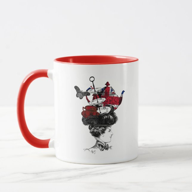 Mug Casquette britannique de thé après-midi (Gauche)