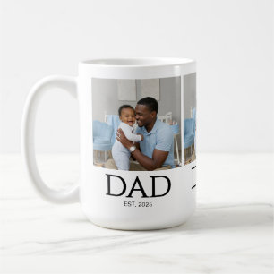 Mug Casquette Classique Établie Papa Photo Blanc