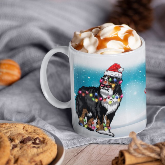 Mug Casquette de Noël Joyeux Noël St. Bernard Lover (Créateur téléchargé)