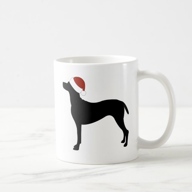 Mug Casquette de Vizsla Père Noël (Droite)