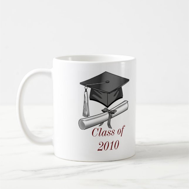 Mug casquette et diplôme, casquette et diplôme, classe (Gauche)