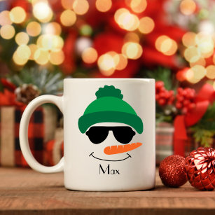 Mug Casquette et lunettes de soleil Snowman personnali