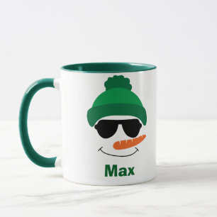 Mug Casquette et lunettes de soleil Snowman personnali