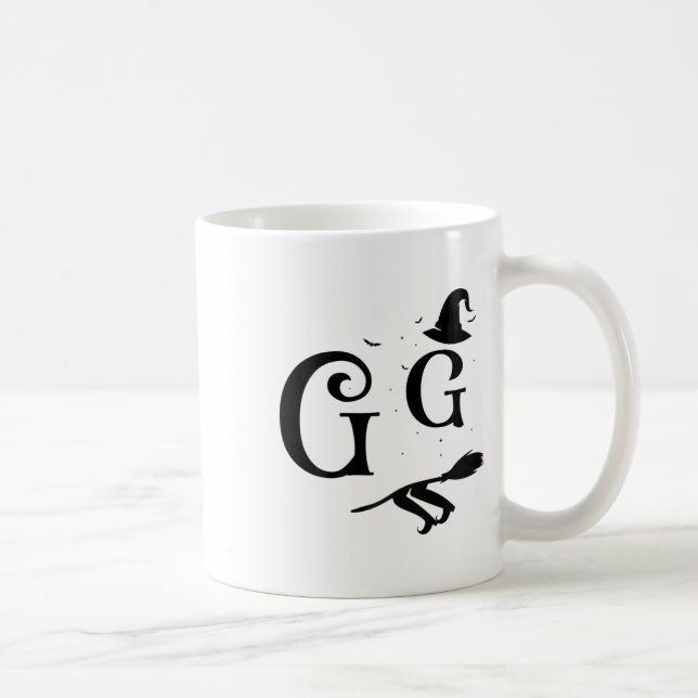 Mug Casquette sorcière femme Graphisme Éffrayant Gg Fu (Droite)