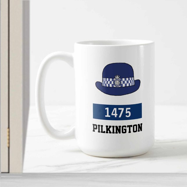 Mug CASQUETTE WPC de la police britannique - Ajouter l (Créateur téléchargé)