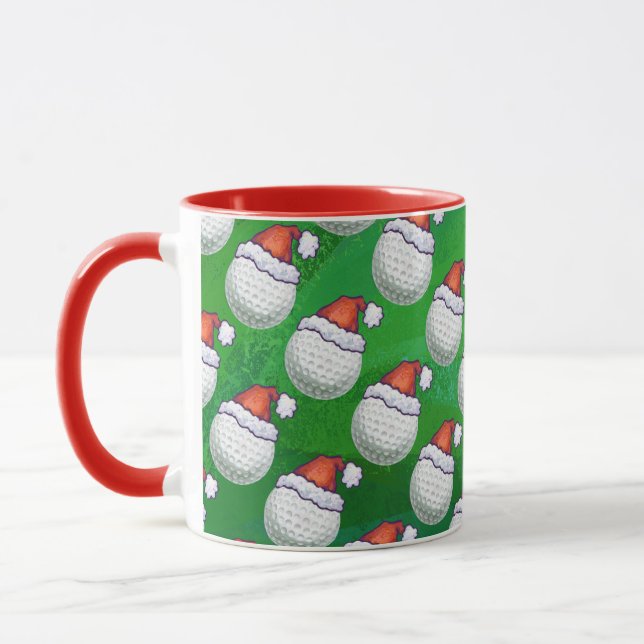 Mug Casquettes de Noël à la balle de golf (Gauche)