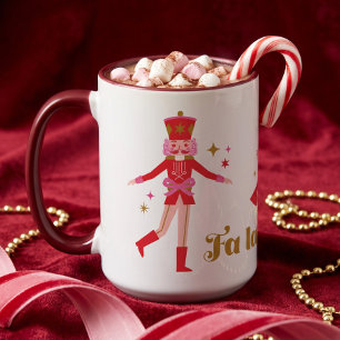 Mug Casse-Noisette Fa La La Rose Fête de Noël en Balle