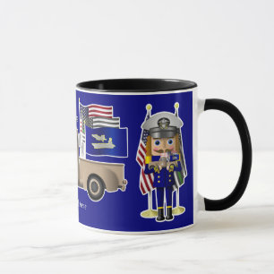 Mug Casse-noix de marine avec petit camion militaire