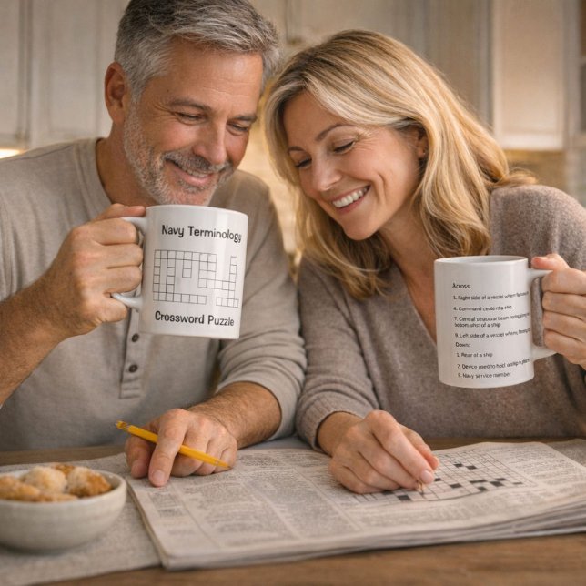 Mug Casse-tête de terminologie de la marine (Créateur téléchargé)