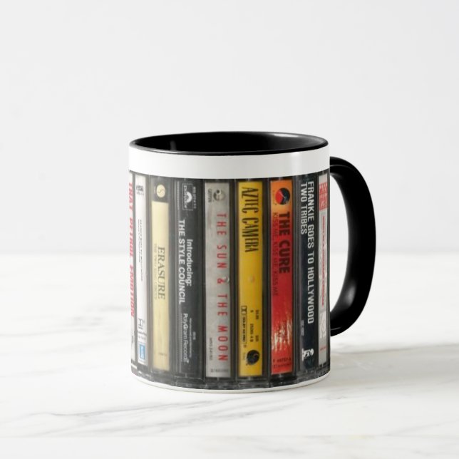 mug cassette de musique alternative des années 80 (Devant droit)
