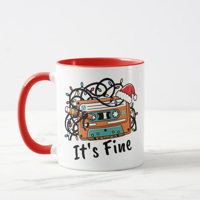 Mug Cassette de Noël Rétro  (Gauche)
