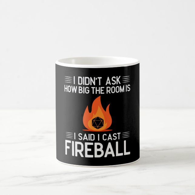 Mug Cast Fireball Funny Gamer Geek (Centre)