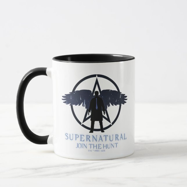 Mug Castiel surnaturel Tombant étoiles Graphisme (Gauche)