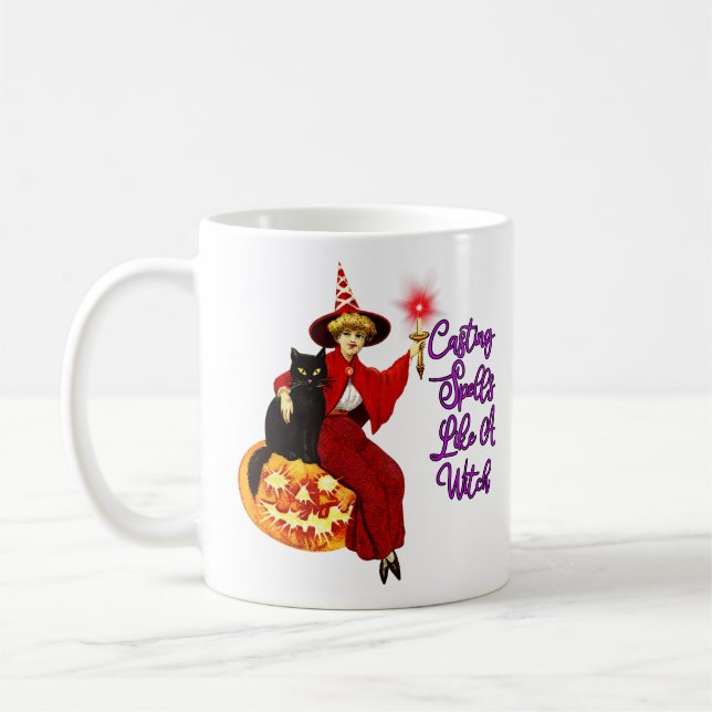 Mug Casting Spells Comme Une Sorcière - Chat Noir Hall (Gauche)