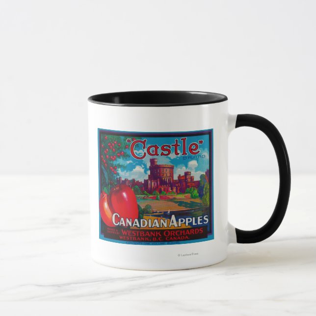 Mug Castle Apple Étiquette - Westbank B.C. Canada (Droite)
