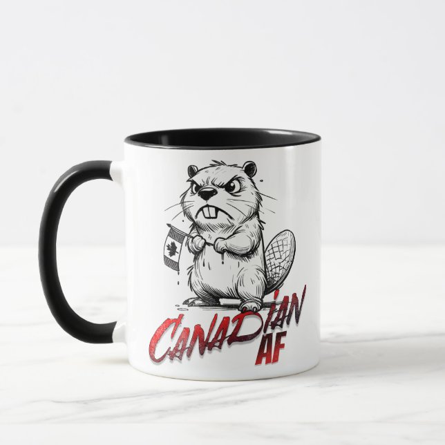 Mug Castor canadien en colère (Gauche)