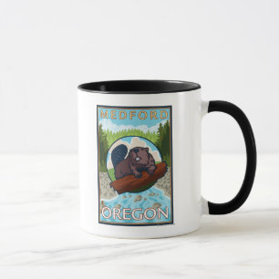 Mug Castor et rivière - Medford, Orégon