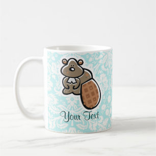Mug Castor mignon de bande dessinée